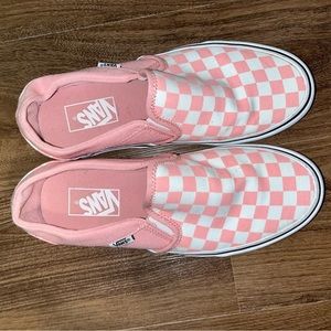 Vans classic pink checker women size 8.5
